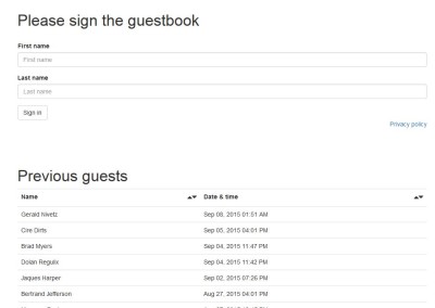 PHP, MySQL, & AJAX Guestbook