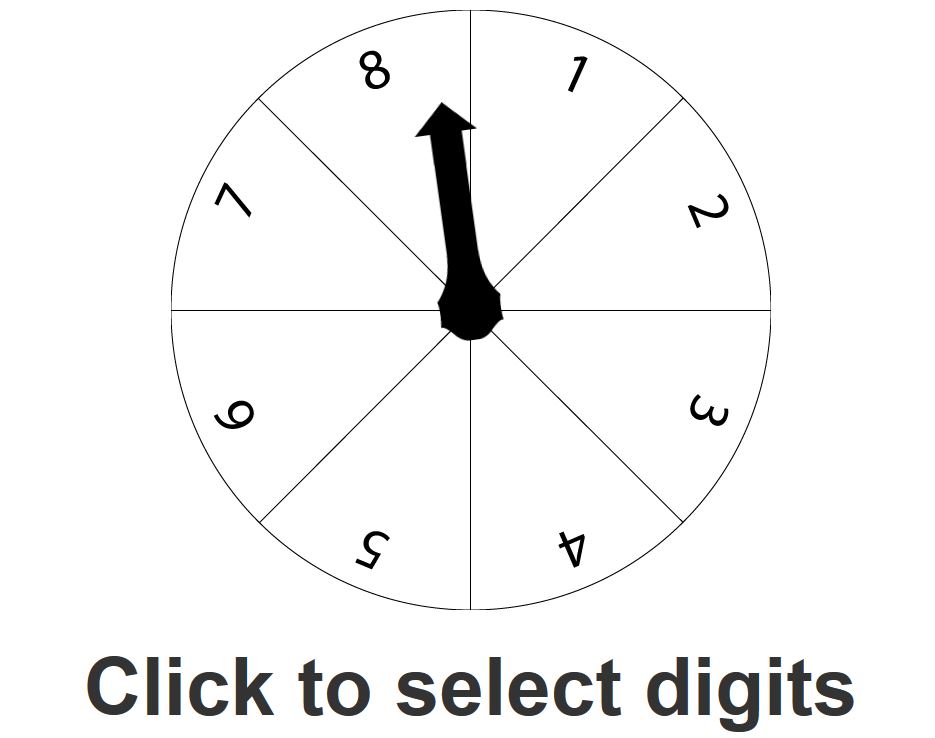 JavaScript & jQuery “Number Wheel”